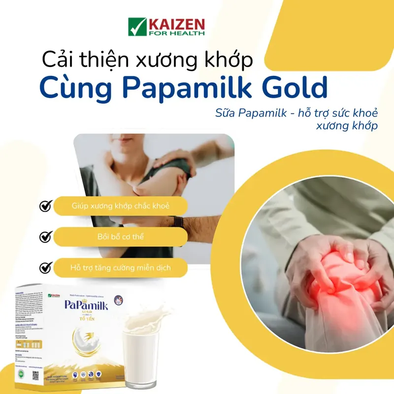 Sữa Non Tổ Yến Papamilk Gold - Hỗ Trợ Xương Khớp (7 Gói x 32g) - ảnh 5